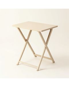 Field Branch Compact Balcony Table - Beige (synthetic illustration; no displayed measurements)