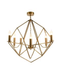 Deloris 4 - Light Candle Style Geometric Chandelier