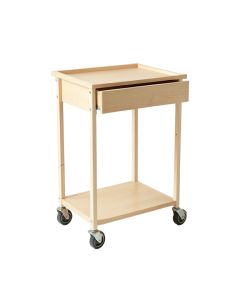 Ridge Bend Empty Rolling Workshop Cart - Beige (synthetic illustration; no displayed measurements)
