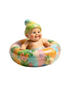 Emeline Sunbathing Sal Pool Floater Gnome Satue