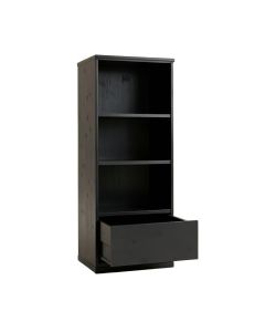 Rowan Crossing Narrow Cubby Tower - Black (synthetic illustration; no displayed measurements)