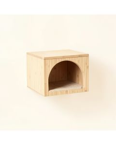 Olive Falls Wall-Mounted Cat Perch - Beige (synthetic illustration; no displayed measurements)