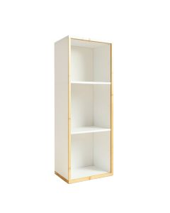 Slate Brook Narrow Cubby Tower - White