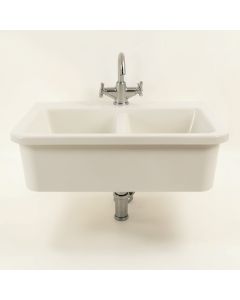 Vault 36 '' L X 21 '' W Double Basin Farmhouse Kitchen Sink (synthetic illustration; no displayed measurements)
