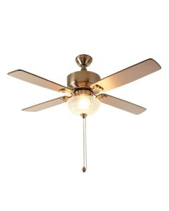 52 '' Leonie 5 - Blade Led Crystal Ceiling Fan With Pull Chain