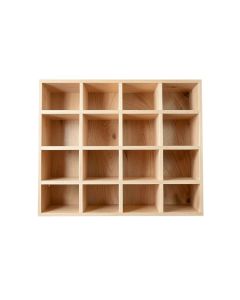 Cedar Bluff Empty Mug-Storage Cabinet Insert - Beige