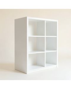 Stone Brook Freestanding Bookcase - White (synthetic illustration; no displayed measurements)