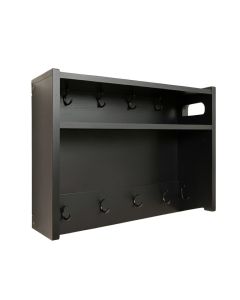 Moss Bridge Wall-Mounted Entryway Organizer Shelf - Black