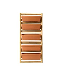 Sage Crest Empty Vertical Garden Frame - Terracotta