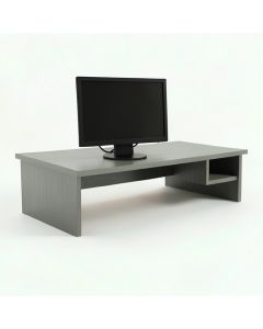 Clay Bend Desktop Monitor Riser - Gray (synthetic illustration; no displayed measurements)