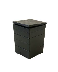 Vale Bend Closed Garden Compost Bin - Black