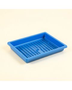 Maple Branch Empty Under-Desk Cable Tray - Blue (synthetic illustration; no displayed measurements)