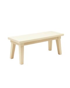 Glen Bend Indoor Bench - Cream (synthetic illustration; no displayed measurements)