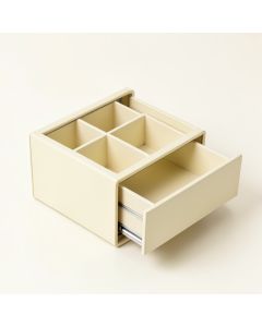 Summit Bluff Empty Coffee-Station Organizer - Cream (synthetic illustration; no displayed measurements)