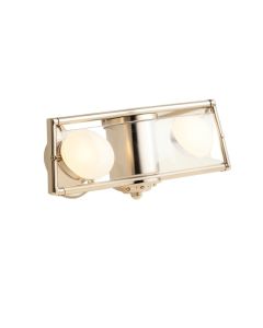 2-Light Vanity Light With Glass Shade (synthetic illustration; no displayed measurements)