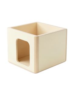 Flint Branch Empty Furniture-Style Litter Enclosure - Cream (synthetic illustration; no displayed measurements)