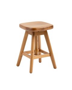 Yvonne Swivel Solid Wood 29.5 '' Bar Stool (synthetic illustration; no displayed measurements)