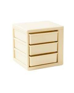 Meadow Canyon Small-Parts Storage Drawer Cabinet - Cream (synthetic illustration; no displayed measurements)
