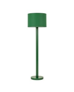 Birch Branch Floor Lamp With A Plain Fabric Shade - Green (synthetic illustration; no displayed measurements)