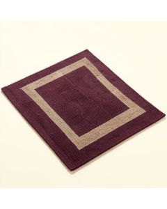 Rectangle Hand-Knotted Wool Plum Area Rug (synthetic illustration; no displayed measurements)