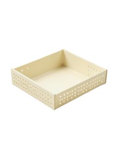 Flint Crest Empty Under-Desk Cable Tray - Cream (synthetic illustration; no displayed measurements)