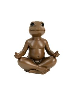 Meditating Yoga Frog Decorative Bird Feeder