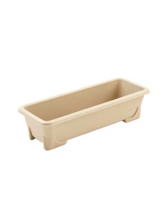 Bay Bend Empty Railing Planter With Integral Brackets - Beige (synthetic illustration; no displayed measurements)