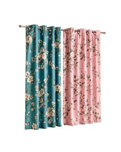 Dorcia Jasmine Floral Max Blackout Thermal Grommet Curtain Panels