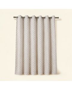 Lauro Polka Dots Sheer Rod Pocket Single Curtain Panel (synthetic illustration; no displayed measurements)