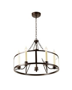 Corrinne 5-Light Candle Style Drum Chandelier (synthetic illustration; no displayed measurements)