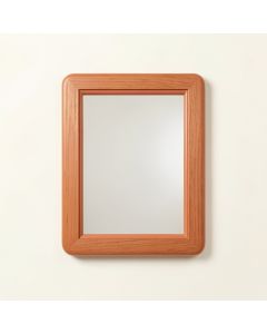 River Crest Framed Wall Mirror - Terracotta (synthetic illustration; no displayed measurements)