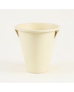 Ash Bluff Empty Railing Planter With Integral Brackets - Cream (synthetic illustration; no displayed measurements)