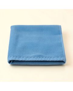 Ridge Edge Bath Towel - Blue (synthetic illustration; no displayed measurements)