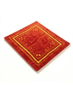 Smalling Hand-Knotted Cotton Red/Orange/Yellow Rug (synthetic illustration; no displayed measurements)