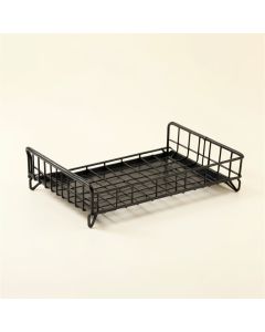 Dawn Bend Empty Under-Desk Cable Tray - Black (synthetic illustration; no displayed measurements)
