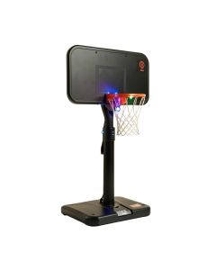 Portable Basketball Hoop Basketball System 6.6-10Ft Height Adjustment For Youth Adults Led Basketball Hoop Lights , Colorful Lights , Waterproof，Super Bright To Play At Night Outdoors , Good Gift For Kid