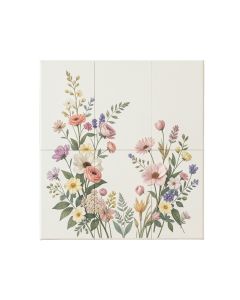 Poetic Flora Set I By Olivia Rose - 3 Piece Wrapped Canvas Print Set