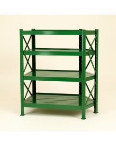 Ash Bluff Empty Seed-Starting Shelving Unit Without Lights - Green (synthetic illustration; no displayed measurements)