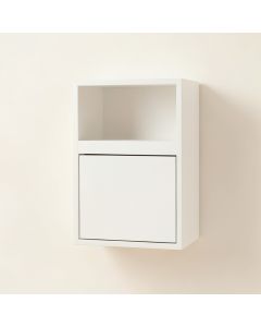 Cliff Crest Wall-Mounted Entry Cabinet - White (synthetic illustration; no displayed measurements)