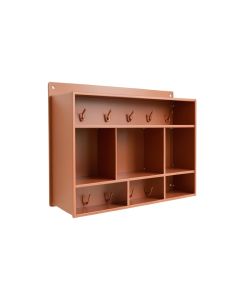 Juniper Branch Wall-Mounted Entryway Organizer Shelf - Terracotta