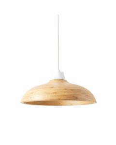 Field Bluff Pendant Light Suspended From One Plain Cable - White (synthetic illustration; no displayed measurements)