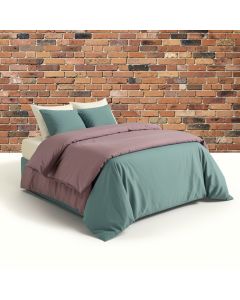 Colored Stone Surface Texture Background Urban Brick Wall Image Duvet Cover Set (synthetic illustration; no displayed measurements)