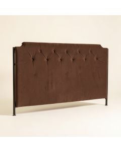 Antique Twin Upholstered Panel Headboard (synthetic illustration; no displayed measurements)