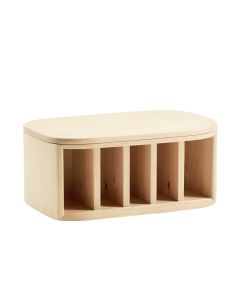 Holly Bluff Shoe Storage Bench - Ivory (synthetic illustration; no displayed measurements)