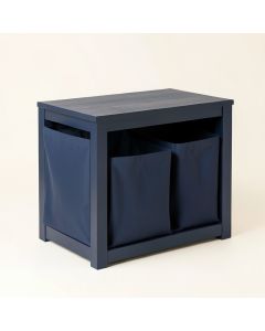 Cedar Bend Laundry Sorting Station With Plain Removable Bags - Navy (synthetic illustration; no displayed measurements)