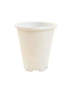 Cove Canyon Empty Railing Planter With Integral Brackets - White (synthetic illustration; no displayed measurements)