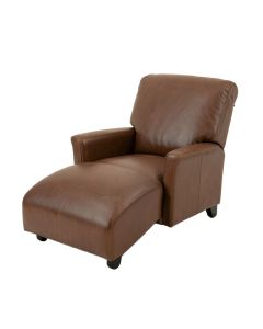 Michaela Leather Chaise Lounge (synthetic illustration; no displayed measurements)