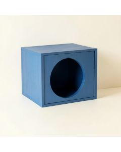 Meadow Dell Wall-Mounted Cat Perch - Blue (synthetic illustration; no displayed measurements)