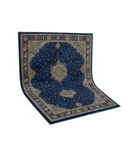 Dulin Oriental Navy Blue Area Rug