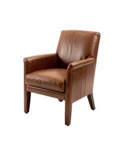Rosborough Genuine Upholstered Dining Chair